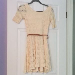 Cream laced dress